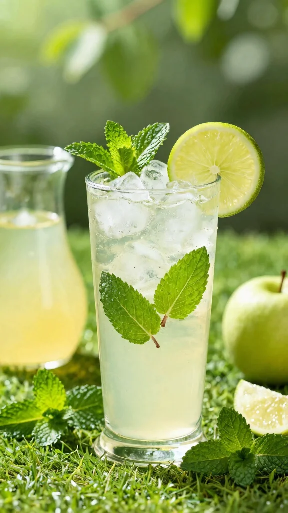 12 Apple Juice Recipes for Crisp, Refreshing Everyday Sips - 4. Apple Mint Cooler 1