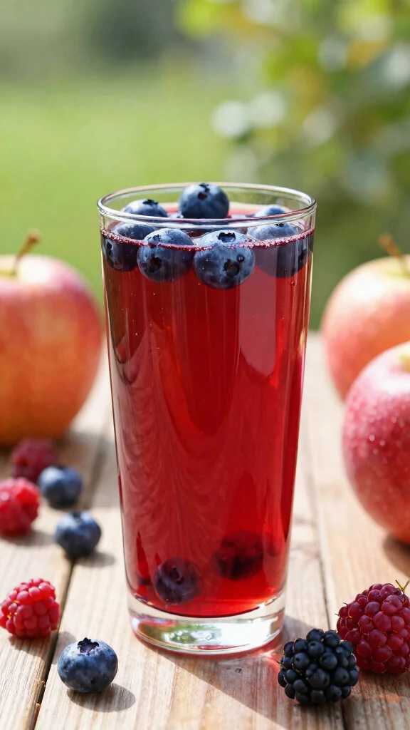 12 Apple Juice Recipes for Crisp, Refreshing Everyday Sips - 5. Apple Berry Juice Fusion 1