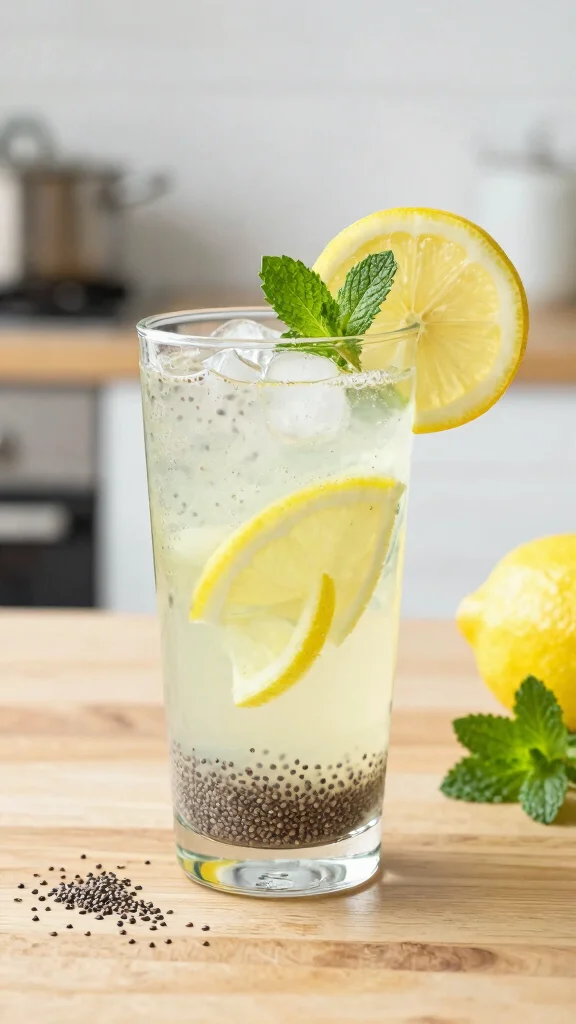12 Detox Drink Recipes for a Light and Healthy Routine - 10. Chia Seed Detox Lemonade 1