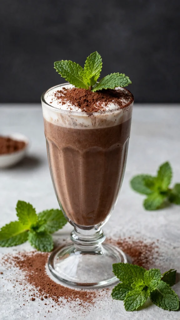 12 Detox Morning Smoothie Recipes for a Fresh Start - 12. Chocolate Mint Smoothie 1
