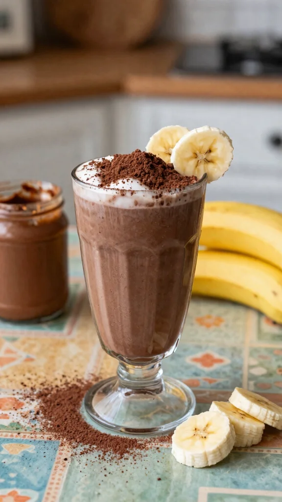 12 Detox Morning Smoothie Recipes for a Fresh Start - 5. Chocolate Banana Smoothie 1