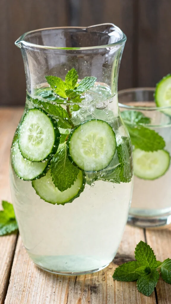 12 Detox Water Recipes for Hot Summer Days - 1. Cucumber Mint Detox Water 1