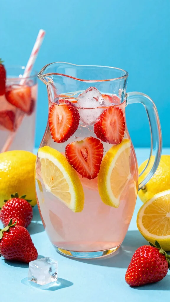 12 Detox Water Recipes for Hot Summer Days - 2. Strawberry Lemonade Detox Water 1
