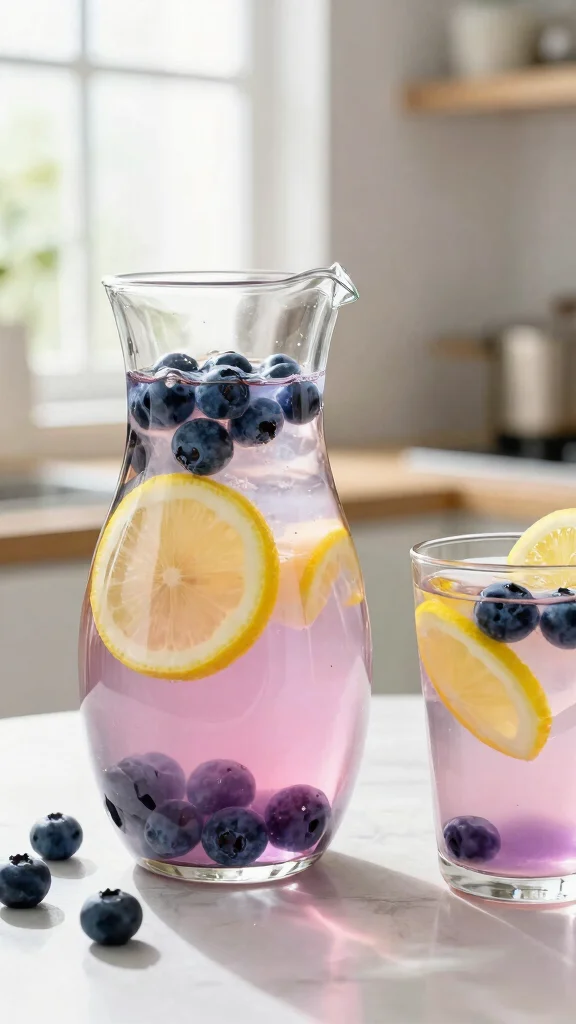 12 Detox Water Recipes for Hot Summer Days - 6. Blueberry Lemon Detox Water 1