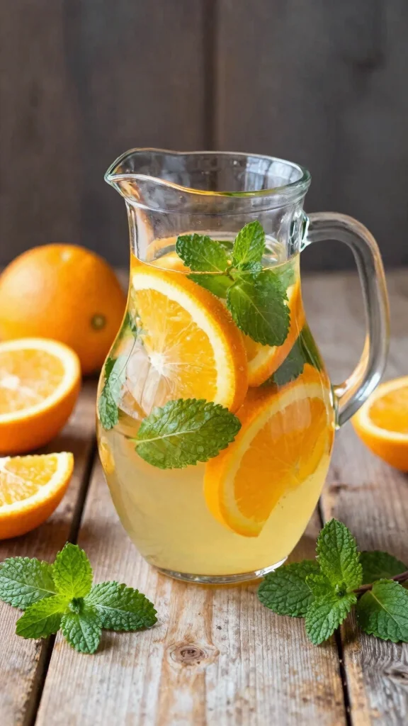 12 Detox Water Recipes for Hot Summer Days - 8. Orange Mint Detox Water 1