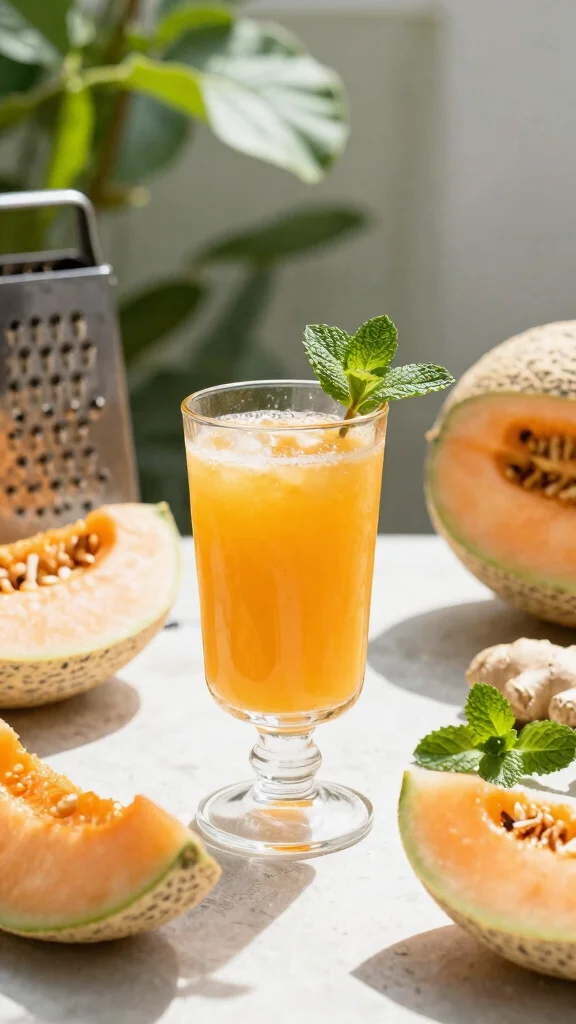 13 Melon Juice Recipes for Light, Cool, Refreshing Drinks - 2. Cantaloupe Bliss 1