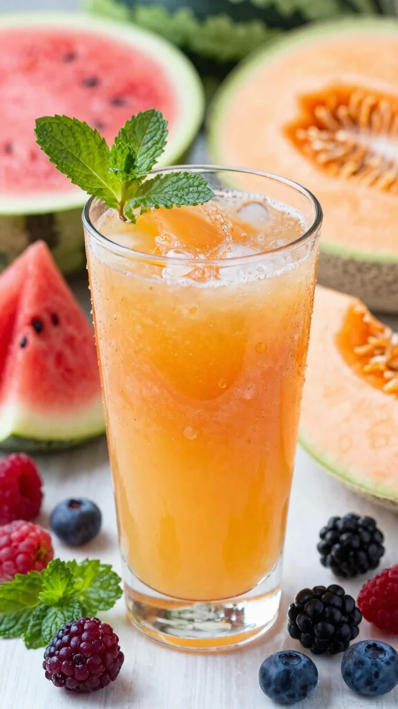 13 Melon Juice Recipes for Light, Cool, Refreshing Drinks - 4. Melon Berry Fusion 1
