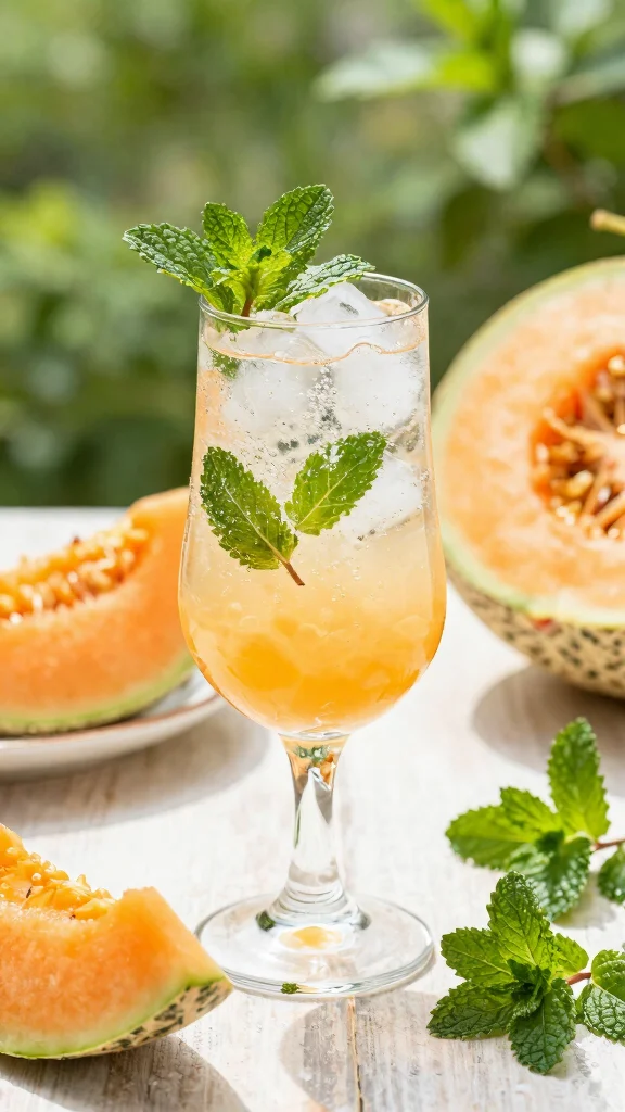 13 Melon Juice Recipes for Light, Cool, Refreshing Drinks - 6. Melon Mint Spritzer 1