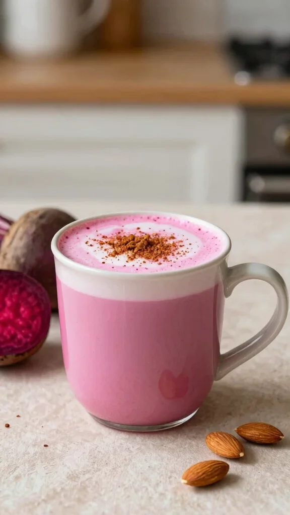 14 Beet Juice Recipes for Fresh, Colorful, Nourishing Drinks - 14. Beet and Almond Milk Latte 1