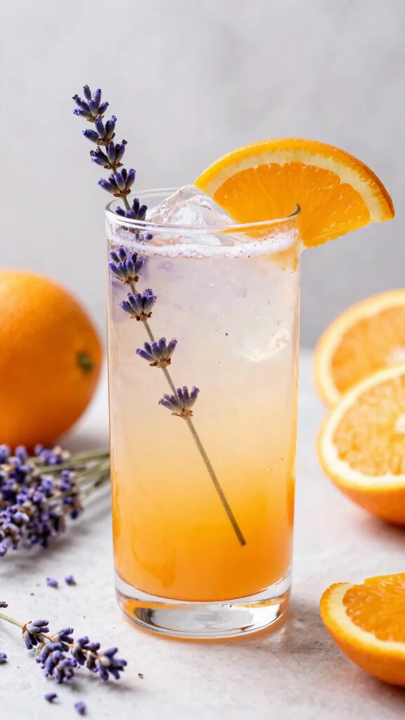 14 Orange Juice Recipes for Bright, Fresh, Homemade Flavor - 13. Orange Lavender Lemonade 1