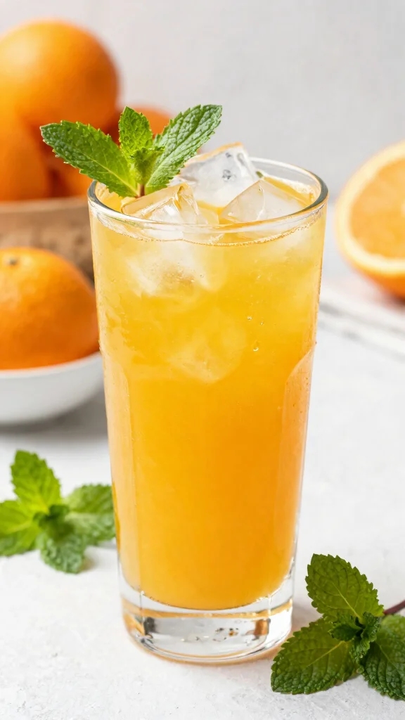 14 Orange Juice Recipes for Bright, Fresh, Homemade Flavor - 5. Orange Mint Refresher 1