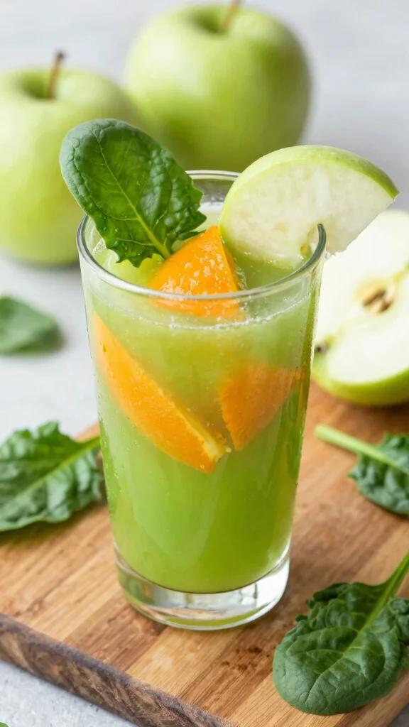 14 Orange Juice Recipes for Bright, Fresh, Homemade Flavor - 7. Energizing Green Orange Juice 1