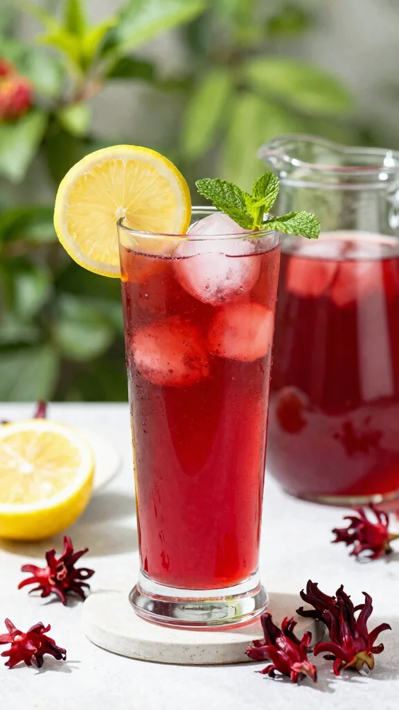 15 Detox Drink Recipes for Everyday Wellness - 12. Hibiscus Iced Tea 1