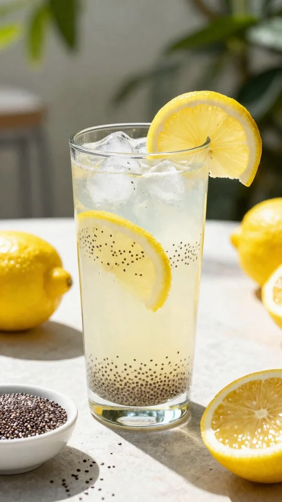 15 Detox Drink Recipes for Everyday Wellness - 13. Chia Seed Lemonade 1
