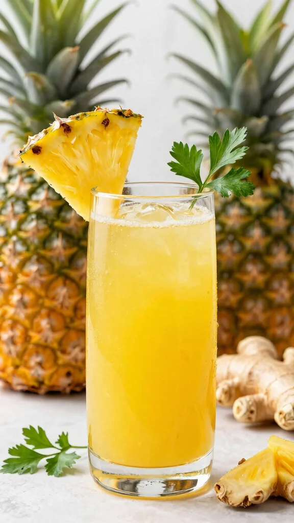 15 Detox Drink Recipes for Everyday Wellness - 5. Pineapple Ginger Detox Juice 1