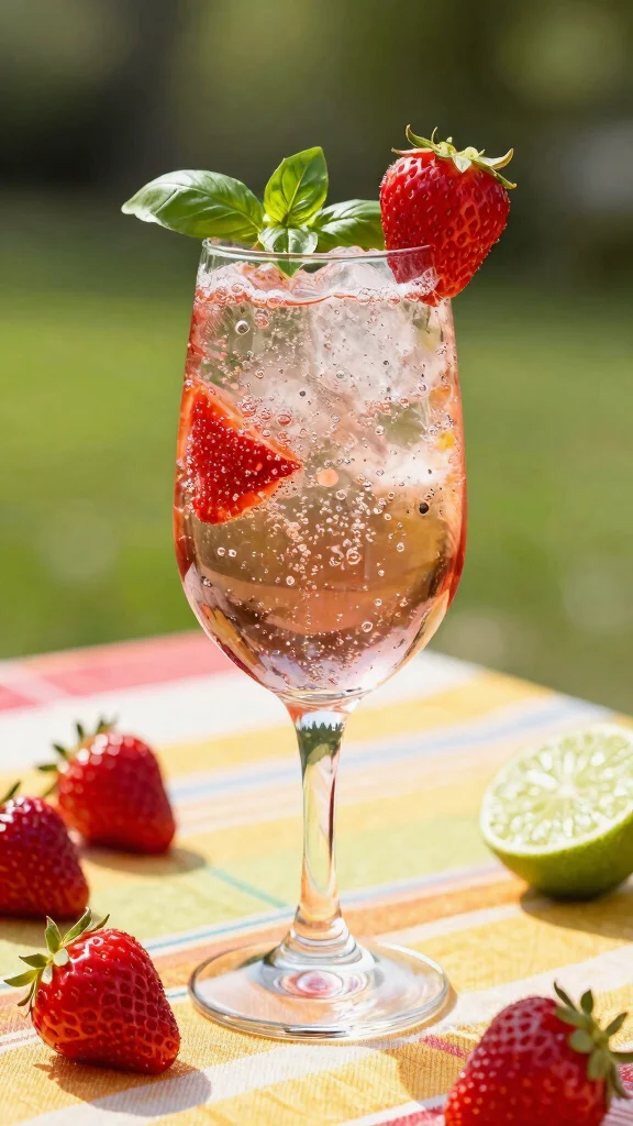 15 Detox Drink Recipes for Everyday Wellness - 8. Strawberry Basil Sparkler 1