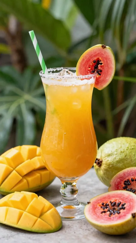 15 Mango Juice Recipes for Sweet, Tropical Homemade Drinks - 11. Mango Guava Juice 1