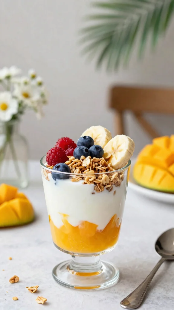 15 Mango Juice Recipes for Sweet, Tropical Homemade Drinks - 8. Mango Yogurt Parfait 1