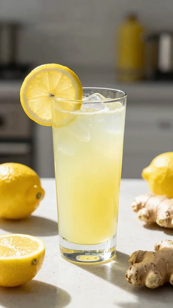 Fresh Juice Recipes: 11 Easy Ideas to Make at Home - 11. Ginger Lemonade Refresher 1