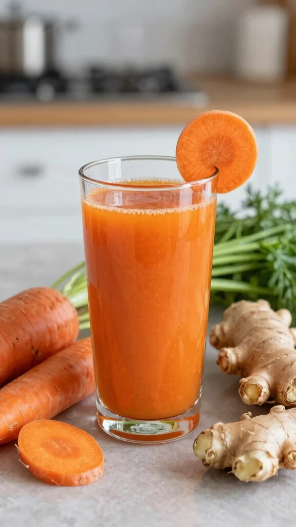 Fresh Juice Recipes: 11 Easy Ideas to Make at Home - 6. Carrot Ginger Tonic 1
