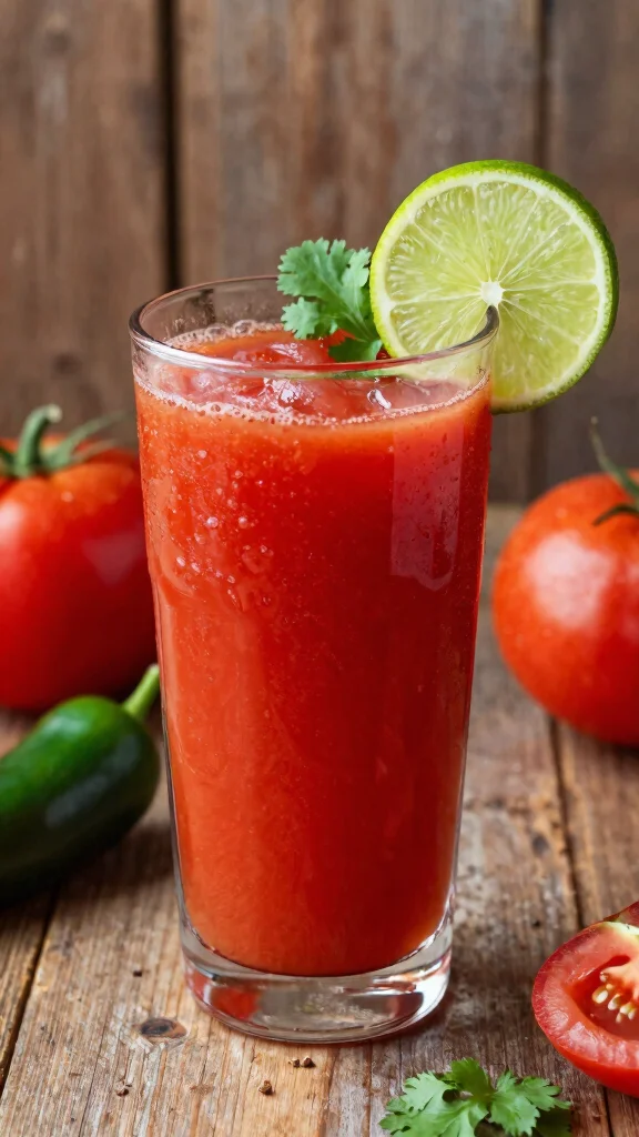 Fresh Juice Recipes: 11 Easy Ideas to Make at Home - 7. Spicy Tomato Cooler 1