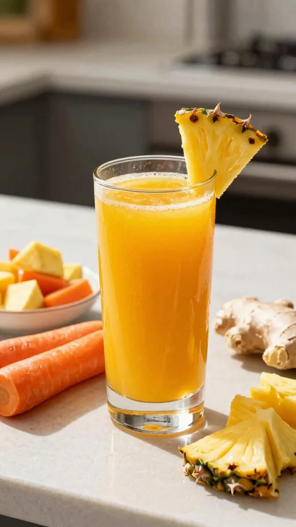 Healthy Juice Drink Recipes: 15 Easy Ideas for Everyday Wellness - 2. Tropical Carrot Ginger Juice 1