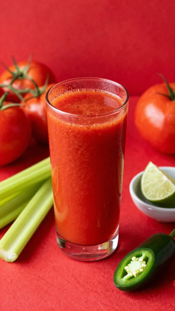 Healthy Juice Drink Recipes: 15 Easy Ideas for Everyday Wellness - 5. Spicy Tomato Detox Juice 1