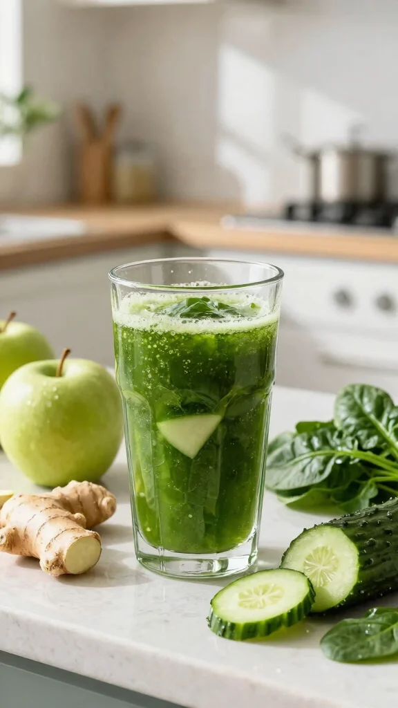 Juice Recipes at Home: 12 Simple Ideas for Fresh Everyday Drinks - 2. Green Detox Delight 1