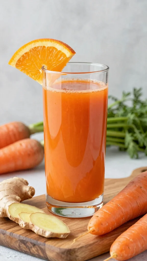 Juice Recipes at Home: 12 Simple Ideas for Fresh Everyday Drinks - 5. Spicy Carrot Ginger Revive 1