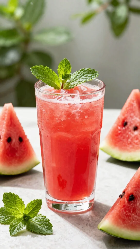 Juice Recipes at Home: 12 Simple Ideas for Fresh Everyday Drinks - 7. Refreshing Watermelon Cooler 1