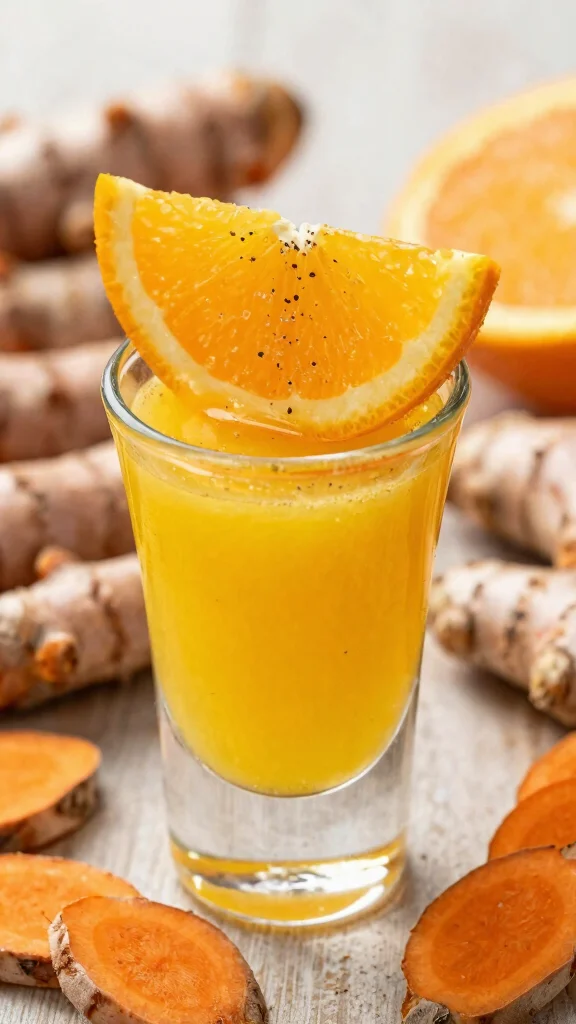 Juice Shots Recipes: 12 Easy Ideas for a Fresh Daily Boost - 4. Spicy Turmeric Kick 1