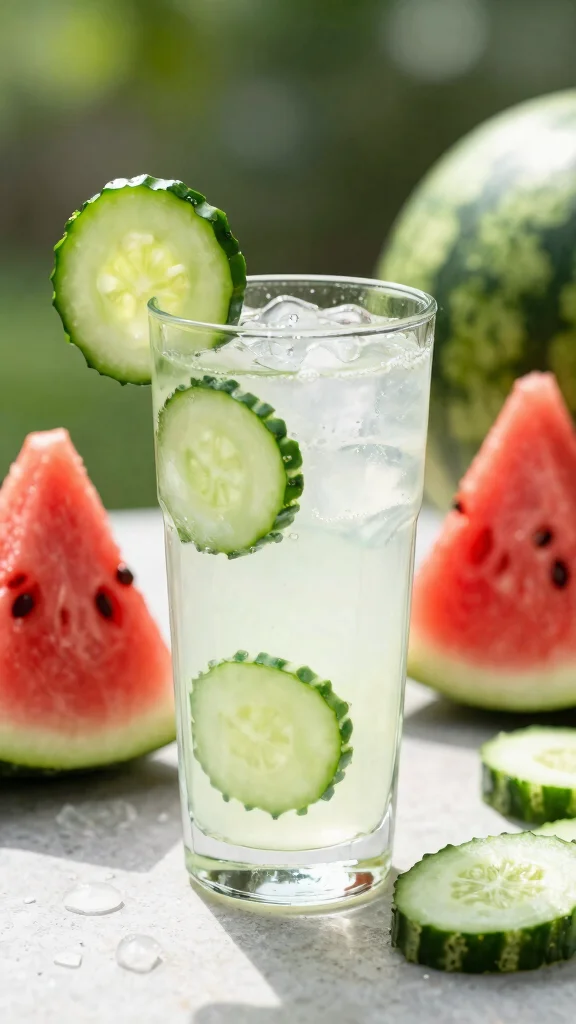 Juicer Recipes: 15 Fresh Ideas for Easy Homemade Drinks - 12. Cucumber Melon Refresher 1