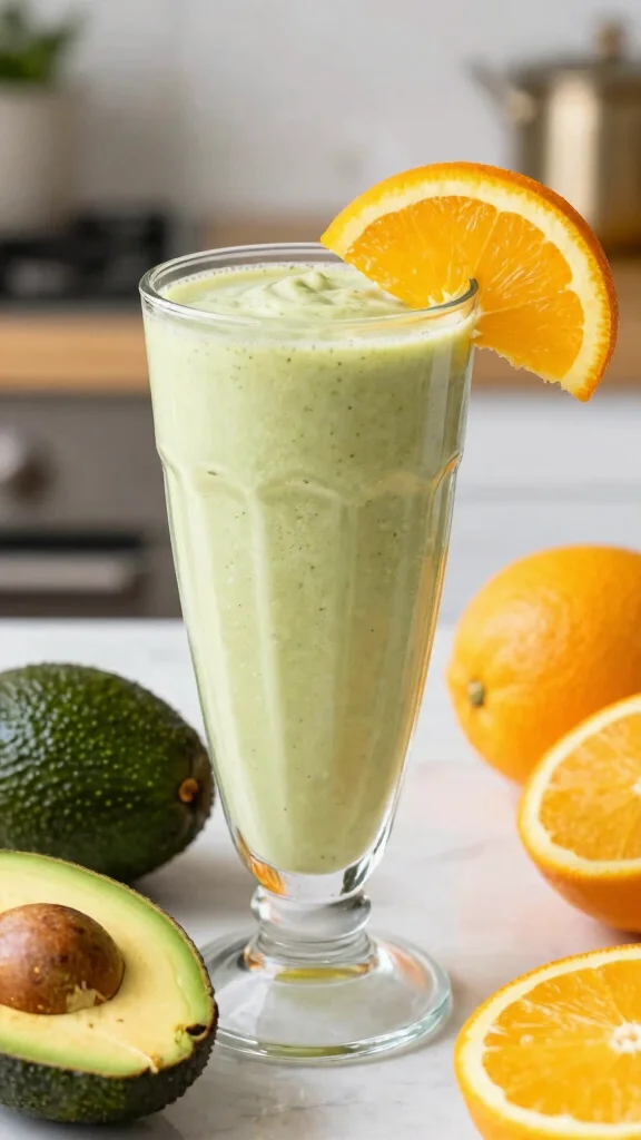 Juicer Recipes: 15 Fresh Ideas for Easy Homemade Drinks - 14. Creamy Avocado Citrus Shake 1