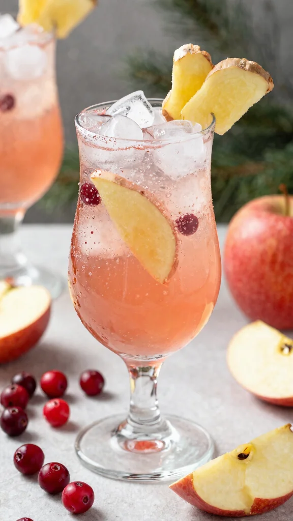 Red Juice Recipes: 13 Vibrant Ideas for Fresh and Healthy Drinks - 12. Cranberry Apple Ginger Fizz 1