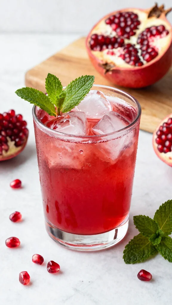 Red Juice Recipes: 13 Vibrant Ideas for Fresh and Healthy Drinks - 2. Ruby Pomegranate Cooler 1