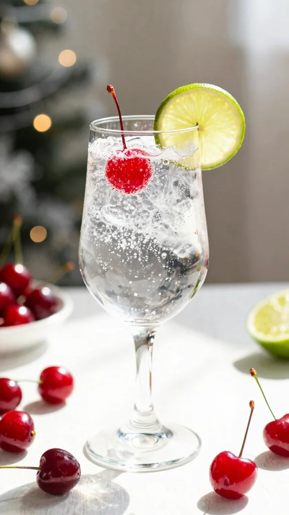 Red Juice Recipes: 13 Vibrant Ideas for Fresh and Healthy Drinks - 5. Cherry-Lime Sparkler 1