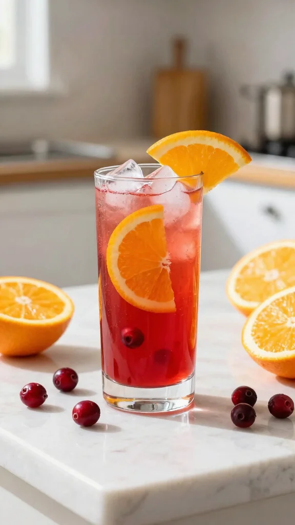Red Juice Recipes: 13 Vibrant Ideas for Fresh and Healthy Drinks - 6. Cranberry Citrus Refresher 1
